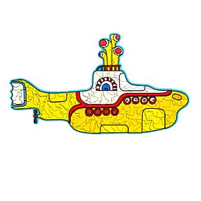 Puzzle en bois 130 pièces - The Beatles Yellow Submarine 