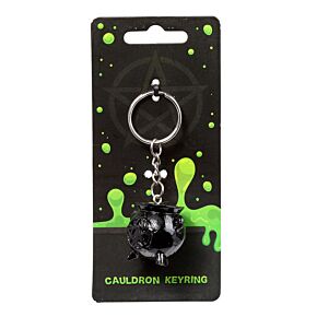 Porte-clés - Chaudron avec Pentagramme 
