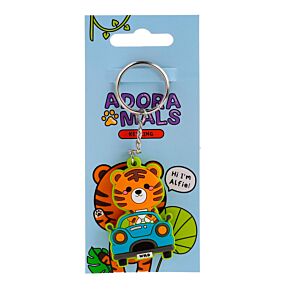 Porte-clés PVC Adoramals - Alfie le Tigre