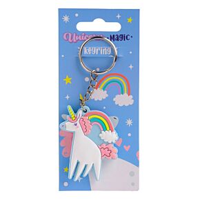 Porte-clés PVC Licorne - Unicorn Magic Rose