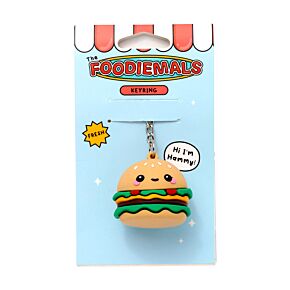 Porte-clés 3D - Hammy le Hamburger Foodiemals 