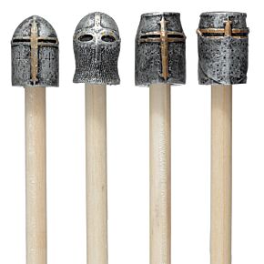 Crayon avec Embout Décoratif - Chevalier Médiéval avec Casque