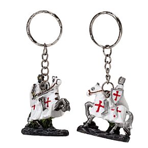 Porte cles Chevalier des croisades sur cheval