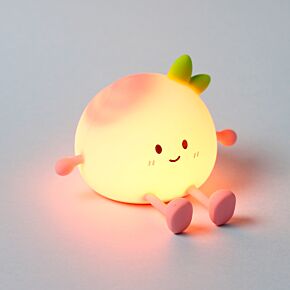 Veilleuse LED & Support Téléphone - Foodiemals Pêche 