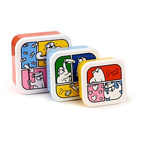 Lot de 3 boîtes Repas Simon's Cat 2024 M/L/XL