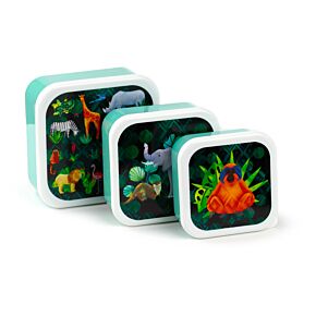 Lot de 3 boîtes Repas M/L/XL - Animal Kingdom 