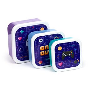 Lot de 3 Boîtes Repas M/L/XL - Game Over