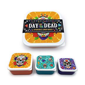 Lot de 3 Boîtes Repas M/L/XL - Day of the Dead Jour des Morts