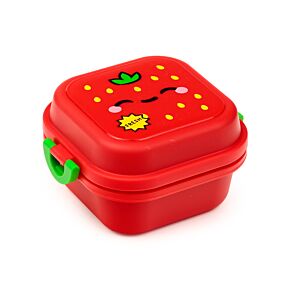 Boite Repas Bento Compartimentée avec couverts - Elidi la Fraise Foodiemals 
