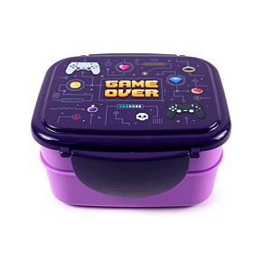 Boite Repas Bento Compartimentée avec couverts - Game Over 