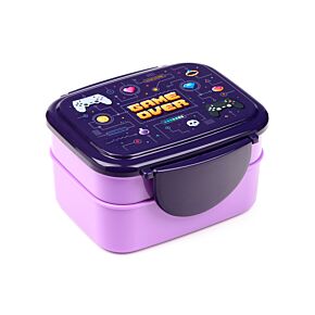 Boite Repas Bento Compartimentée avec couverts - Game Over 