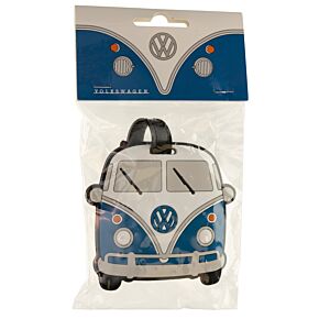 Etiquette à Bagage Volkswagen - Van Bus Combi VW T1 Bleu