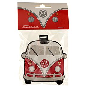 Etiquette à Bagage Volkswagen - Van Bus Combi VW T1 Rouge