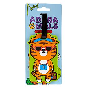 Etiquette à Bagage PVC Adoramals - Alfie le Tigre