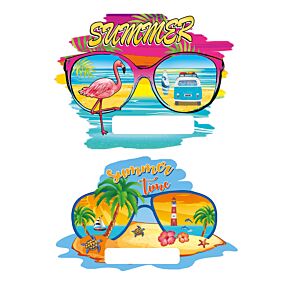 Aimant Souvenir 3D Bord de Mer - Lunettes de Soleil