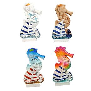 Aimant Souvenir 3D - Bord de Mer Hippocampe et Voilier