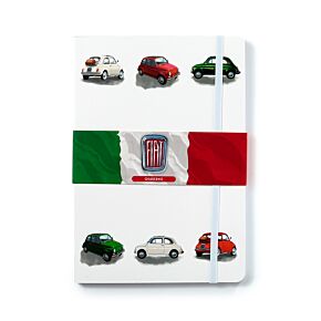 Bloc-notes A5 en papier recyclé - Fiat 500 Retro 