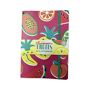 Bloc-notes A5 en papier recyclé - Summer Fruits