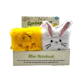 Mini Bloc-notes Peluché A7 Poussin & Lapin - Springtime Printemps