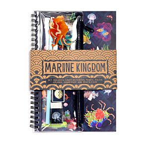 Ensemble Papeterie 6 pièces Bloc-notes à Reliure Spirale & Trousse - Marine Kingdom 