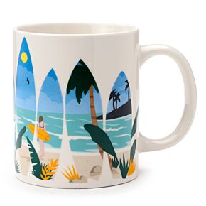 Mug Volkswagen - Van Bus Combi VW T1 The Waves are Calling 