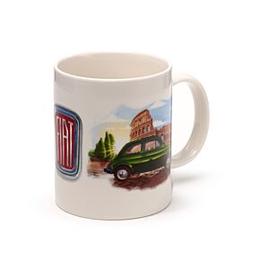 Mug en Porcelaine Fiat 500 Rome & Riviera