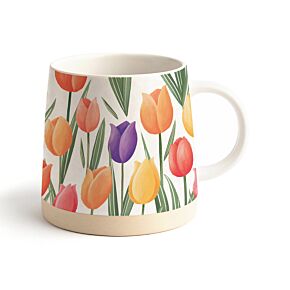 Mug en grès - Tulipes Mug en grès - Tulipes