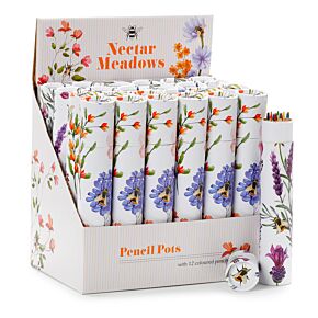 Grand Pot à 12 Crayons de Couleur The Nectar Meadows - Abeille et Fleurs