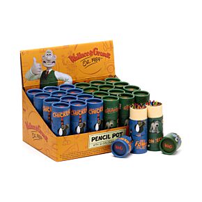 Pot de 12 crayons de couleurs Wallace & Gromit 