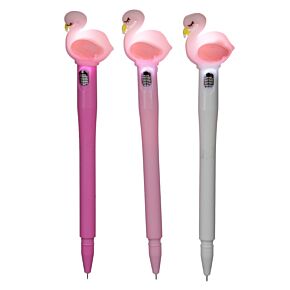 Stylo LED à Mine Fine - Flamant Rose