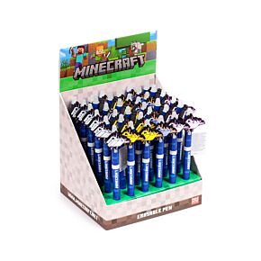 Stylo à Encre Effaçable Embout PVC Inkredible - Minecraft Axolotl