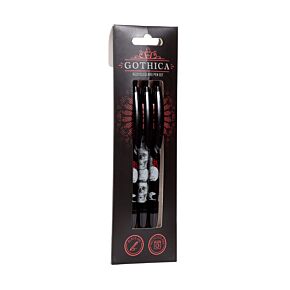 Lot de 3 Stylos en plastique recyclé (RABS) - Gothica 