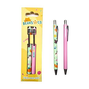 Lot de 2 Stylos - Beans & Co Chats 