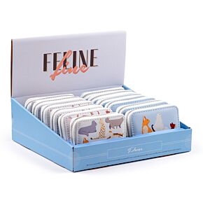 Petit Porte-monnaie à Fermeture Eclair - Feline Fine Cats