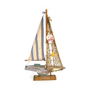 Souvenir Seaside - Sailing Boat Striped cloth