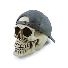 Crâne avec Casquette de Baseball