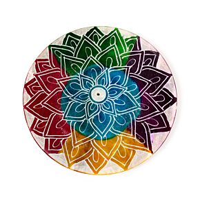 Coupelle Porte-encens en Stéatite - Lotus gravé