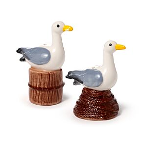 Ensemble Salière & Poivrière en céramique - Mouettes