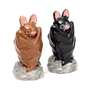 Ensemble Salière & Poivrière en céramique - Chauve-souris