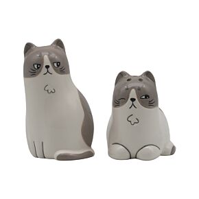 Ensemble Salière & Poivrière en céramique - Beans & Co Chats 