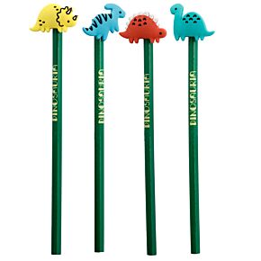 Crayon avec Embout Décoratif PVC Dinosauria - Dinosaure