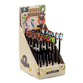 Crayon avec Embout Décoratif PVC Jolly Rogers Pirates