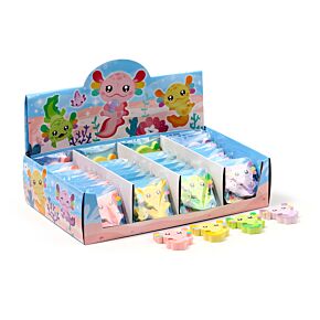 Lot de 2 Gommes - Axolotl (Salamandre) 