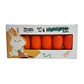 Lot de 6 Surligneurs Inkredible - Carotte