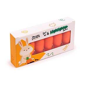 Lot de 6 Surligneurs Inkredible - Carotte