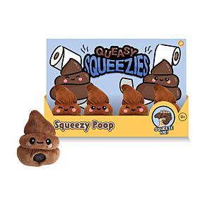 Jouet Peluché à Presser Queasy Squeezies - Crotte