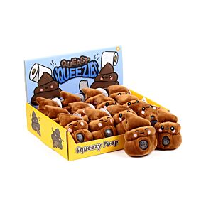 Jouet Peluché à Presser Queasy Squeezies - Crotte