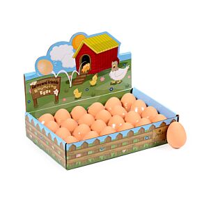 Oeufs En Caoutchouc Rebondissant (Avec Présentoir)