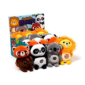 Jouet Peluché à Presser Queasy Squeezies - Adoramals du Zoo Mix #1 