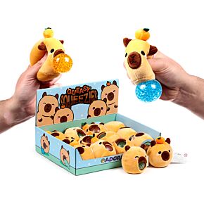 Jouet Peluché à Presser Queasy Squeezies - Adoramals Capybara